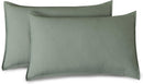 CleverPolly Vintage Washed Microfibre Sheet Set with 2 Pillowcases - Khaki Green - King