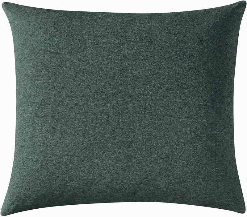 Gioia Casa 100% Jersey Cotton Soft Breathable Fabrication Stretch European Pillowcase - Forest Green