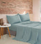 CleverPolly Vintage Washed Microfibre Sheet Set with 1 Pillowcase - Seafoam - King Single