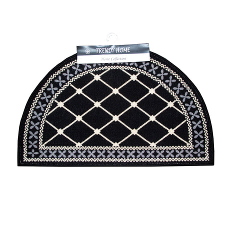 Mason Half Moon Bath Mat Black