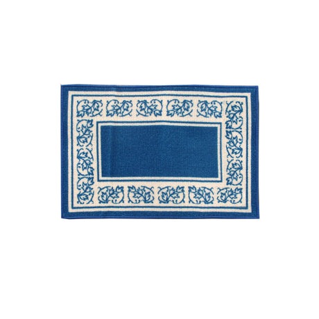 Newton Rubber Backed Non Slip Bath Mat 40 x 60cm Blue