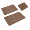 Sleim Set of 3 Bath Mat Set Light Brown