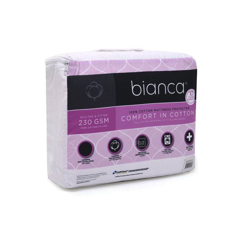 Bianca Comfort in Cotton Mattress Protector Double