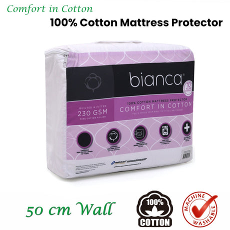 Bianca Comfort in Cotton Mattress Protector King