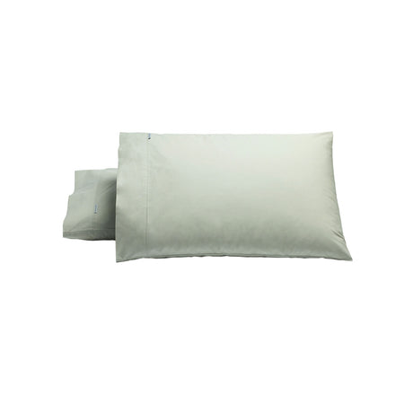 Bianca Pair of Heston Cotton Percale Standard Pillowcases Silver