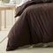 Bianca Acacia Chocolate Vintage Washed Cotton Quilt Cover Set Single