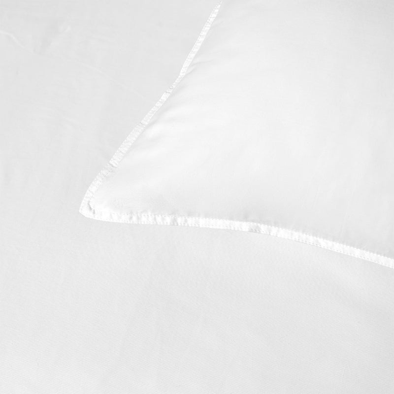 Accessorize White 400TC White Bamboo Cotton Double Stitched Quilt Cover Set