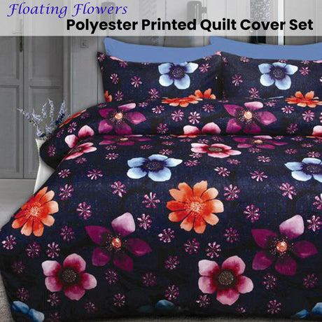 Big Sleep Floating Flowers Quilt Cover Set Double