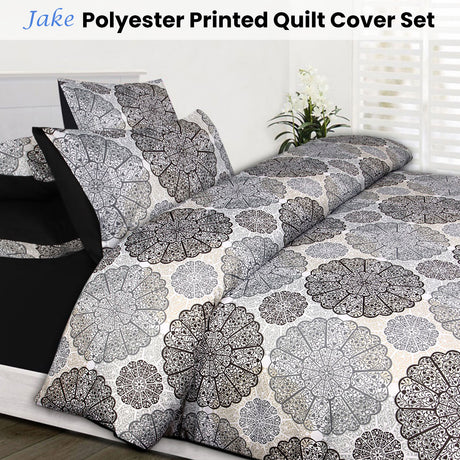 Big Sleep Jake Black Quilt Cover Set Double