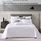 Private Collection Cornell White 100% Cotton Matelasse Jacquard Coverlet Queen/King