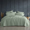 Platinum Collection Kayo Sage 100% Cotton Coverlet Single/Double