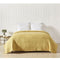 Private Collection Channel Ochre 100% Cotton Channel Stitch Coverlet Queen