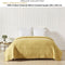 Private Collection Channel Ochre 100% Cotton Channel Stitch Coverlet Queen