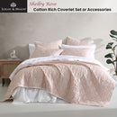 Logan and Mason Shelby Rose Cotton Rich Quilted Coverlet Set Single/Double