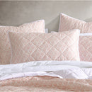 Logan and Mason Shelby Rose Cotton Rich Quilted Coverlet Set Single/Double