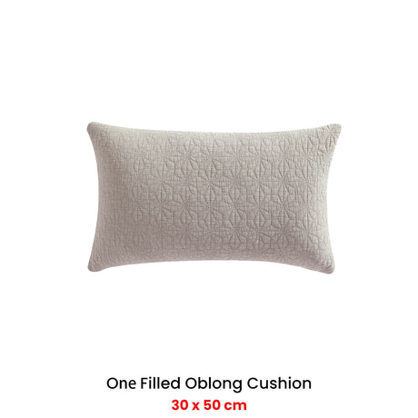 Platinum Collection Kayo Linen 100% Cotton Oblong Filled Cushion 30 x 50cm