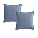 Platinum Collection Pair of Ascot Steel European Pillowcases 65 x 65 + 16cm