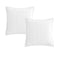 Platinum Collection Pair of Ascot White European Pillowcases 65 x 65 + 16cm