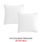 Platinum Collection Pair of Ascot White European Pillowcases 65 x 65 + 16cm