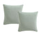 Platinum Collection Pair of Kayo Sage 100% Cotton European Pillowcases 65 x 65 + 16cm