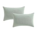 Platinum Collection Pair of Kayo Sage 100% Cotton Standard Pillowcases 48 x 73 + 20cm