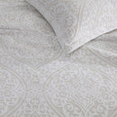 Private Collection Arlet Stone Cotton Rich Jacquard Quilt Cover Set Queen