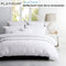 Platinum Collection Ascot White Waffle Quilt Cover Set Queen