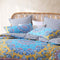 Logan and Mason Avila Blue Cotton Rich Percale Reversible Quilt Cover Set King