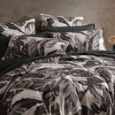 Logan & Mason Elio Black 250TC 100% Cotton Sateen Quilt Cover Set Queen