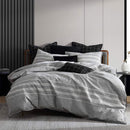 Private Collection Fitzgerald Coal Jacquard Quilt Cover Set Super King