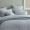 Platinum Collection Frankie Sage Cotton Rich Waffle Quilt Cover Set Super King