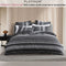 Platinum Collection Hunter Charcoal 100% Cotton Seersucker Quilt Cover Set King