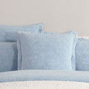 Private Collection Marbella Blue 100% Cotton Matelasse Quilt Cover Set King