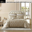 Davinci Sistine Gold Bold Italianesque Motifs Adorn Robed Finish Quilt Cover Set Super King