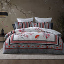 Logan & Mason Tokyo Drift Red 100% Cotton Sateen Quilt Cover Set King