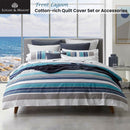 Logan and Mason Trent Lagoon Quilt Cover Set Double