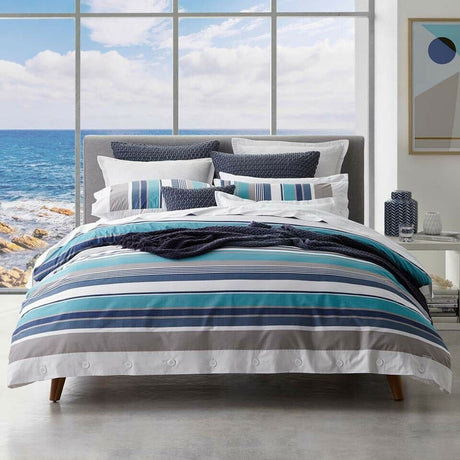 Logan and Mason Trent Lagoon Quilt Cover Set King