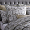 Davinci Trieste Silver Yarn-dyed Metallic Jacquard Quilt Cover Set King