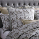 Davinci Trieste Silver Yarn-dyed Metallic Jacquard Quilt Cover Set Super King