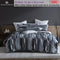 Logan & Mason Urban Stripe Charcoal 250TC 100% Cotton Sateen Quilt Cover Set Queen