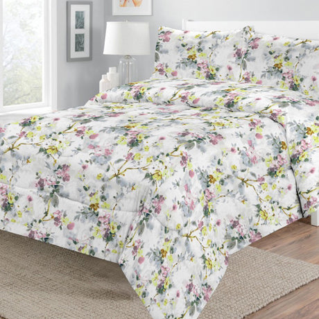 Georges Fine Linens Katy Printed Quilt/Comforter Set - Queen