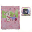 Elements Baby Luxurious Coral Fleece Blanket - Pink Teddy