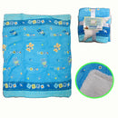 Elements Soft Coral Fleece Baby Blanket 80 x 100 cm -Blue