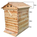 Wooden-Beekeeping-Beehive-House-+7PCS-Upgraded-Auto-Honey-Bee-comb-Hive-Frame