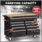 HORUSDY 9 Drawer Tool Box Chest Cabinet Trolley Box Garage Storage Toolbox Black