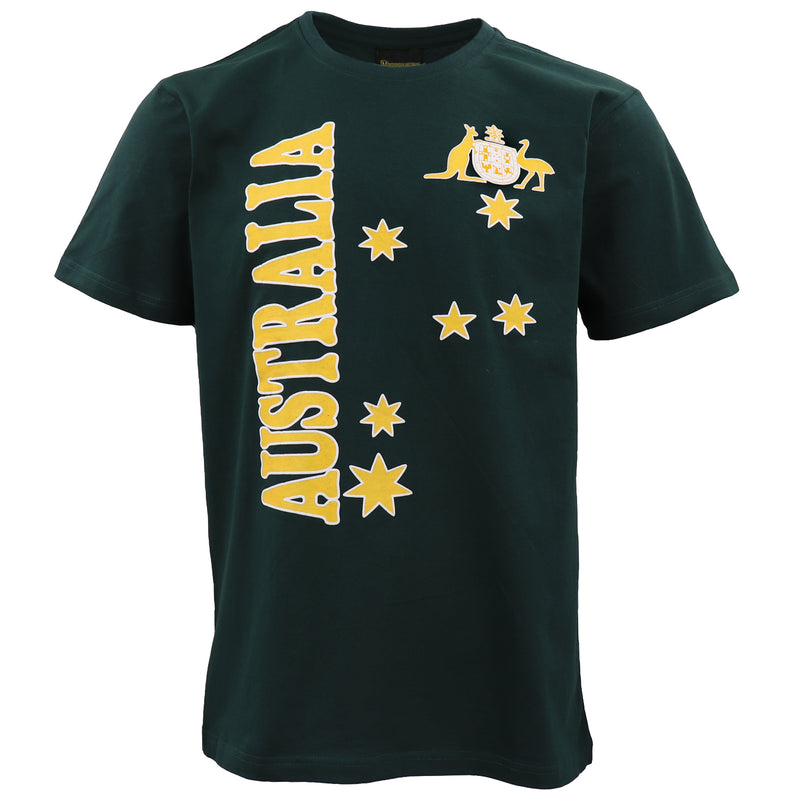 Unisex Mens, Womens Australian Day Aussie Souvenir Tee Tops T Shirt, Green,