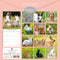 Cute Bunnies - 2025 Square Wall Calendar Pets Animals 16 Months Premium Planner