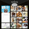 Dog Shaming 2025 Square Wall Calendar Pets Animals 16-Month Premium Planner Gift