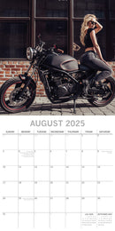 Biker Babes 2025 Square Wall Calendar 16 Months Christmas New Year Planner Gift