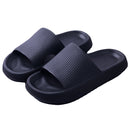 Pillow Slides Sandals Non-Slip Ultra Soft Slippers Cloud Shower EVA Home Shoes, Navy, 38/39